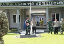 Suasana Penjemputan Taruna Akpol dan Akmil di Lanud Kendari