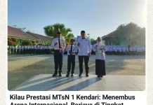 Siswa MTsN 1 Kendari Borong Juara Taekwondo dan Sepak Bola Sultra