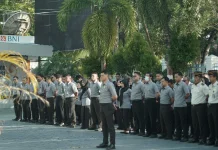 Kanwil Kemenkum Bersama Kanwil Ditjen Imigrasi Sultra gelar Apel Gabungan