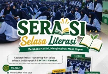 Program SERASI MTsN 1 Kendari Perkuat Budaya Literasi Siswa