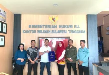 Kemenkum Sultra Harmonisasi Raperbup Tata Cara Pengamanan BMD Konsel
