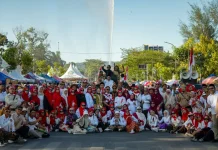 BKAD Kota Kendari Turut Meriahkan Karnaval Juang Kemerdekaan HUT ke-81 RI