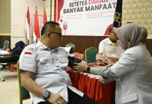 Kemenkum Sultra Gela Donor Darah Meriahkan Hari Pengayoman ke-81