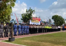 Polresta Kendari Gelar Apel Kesiapan Hadapi Karhutla