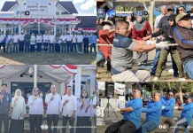 Lomba Tarik Tambang Meriahkan Peringatan HUT RI ke 81 di Wakatobi