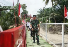 Dandim 1417/Kendari Resmikan Jembatan Perintis Garuda di Atodopi