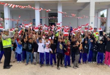 Polantas Karib Edukasi Pelajar Tertib berLalu Lintas