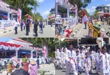 Gerak Jalan, Marching Band dan Karnaval Juang Meriahkan HUT RI ke-81 di Wakatobi