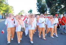 DWP Sultra Gelar Jalan Santai Semarakkan HUT ke-81 RI