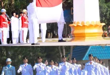 Gubernur Sultra Pimpin Upacara HUT ke-81 RI