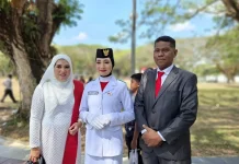 Syafira, Siswi SMAN 4 Baubau Jadi Pembawa Baki HUT ke-81 RI Tingkat Sultra