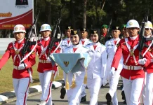 Paskibraka Sultra Tuntaskan Pengibaran Merah Putih di HUT ke-81 RI