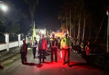 Pawai Obor Meriahkan HUT ke-81 RI, Polres Konut Siagakan 40 Personel