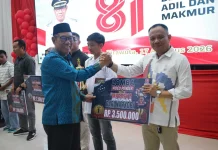 Ramah Tamah HUT ke-81 RI, Pemkab Koltim Beri Penghargaan Pemenang Lomba dan Paskibra