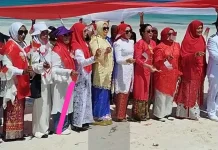 Bupati Buteng Hadiri Pembentangan Bendera Merah Putih 1.000 Meter