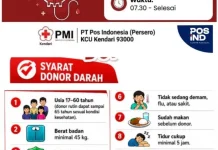 Donor Darah Jadi Aksi Sosial HUT PosIND Kendari