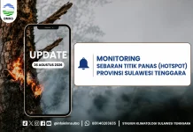 BMKG: 125 Sebaran Titik Panas di Sultra