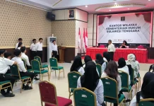 Kemenkum Sultra Berikan Penyuluhan kepada 30 Peserta Magang Kemnaker Batch 2