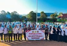Polwan Polres Konut Edukasi Pelajar Cegah Bullying dan Pelanggaran Lalu Lintas