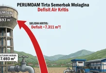 Selisih Kebutuhan dan Produksi Air Baubau Masih Timpang