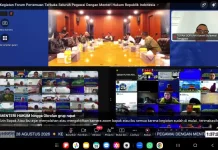 Kemenkum Sultra Ikuti Town Hall Meeting Sesi 3