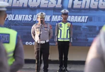 Dirlantas Polda Sultra Pimpin Upacara Kenaikan Pangkat Personel