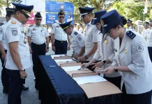Kakanwil Ditjen Imigrasi Sultra Lantik Dua Pejabat Non manajerial