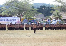 Ribuan Pramuka Koltim Padati Lapangan Latamoro
