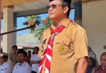 Ribuan Pramuka Koltim Ikuti Pembukaan Raimuna Cabang II
