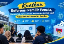 Pekan Literasi AI Pemilu Mahasiswa Jurusan Ilmu Komunikasi FISIP UHO