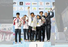 Indonesia Juara Speed Mixed Relay di World Climbing Series Guiyang