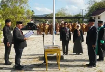 Dua Pejabat Pimpinan Tinggi Pratama Dilantik, Bupati Adios Tekankan Kinerja