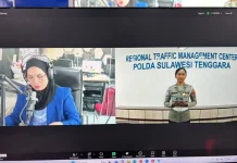 Ditlantas Polda Sultra dan RRI Kendari Sampaikan Update Arus Lalu Lintas