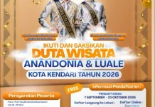 Pendaftaran Duta Wisata Kendari Dibuka hingga Oktober 2026
