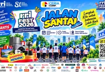 Semarak RRI Fest 2026, Jalan Santai RRI Kendari Berlangsung Meriah