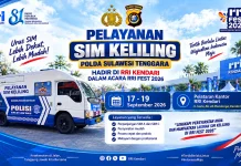 SIM Keliling Polda Sultra Hadir di RRI Fest 2026, Layani Perpanjangan SIM A dan C