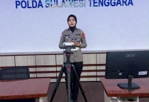 Ditlantas Polda Sultra Pantau Arus Kendari Melalui Traffic Update RRI