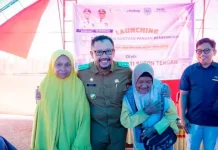 Buteng Salurkan Bantuan Pangan Pemerintah di Mawasangka tengah