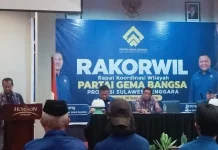 Wagub Sultra: Visi Partai Gema Bangsa Selaras Semangat Otonomi Daerah