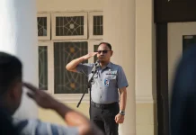Kanwil Kemenkum dan Kanwil Ditjen Imigrasi Sultra Gelar Apel Gabungan