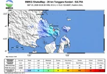 Pagi Hari Kota Kendari Diguncang Gempa Tektonik
