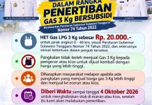 Pemkot Kendari Perketat Pengawasan LPG 3 Kg, Harga Pengecer Capai Rp35 Ribu