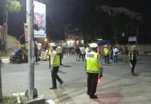 Polantas Polda Sultra Kedepankan Pendekatan Humanis saat Pengamanan Aksi