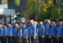 Kanwil Kemenkum dan Ditjen Imigrasi Sultra Upacara Kesakitan Pancasila bersama