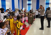 Ditlantas Polda Sultra Edukasi Keselamatan Lalu Lintas sejak Dini