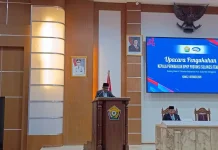 Sekda Koltim Hadiri Pengukuhan Kepala BPKP Sultra