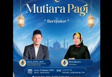 Mutiara Pagi: Bersyukur Adalah Cara Menjaga Hati Tetap Tenang