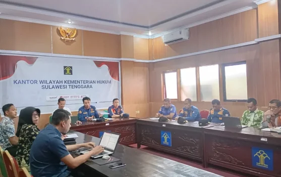 Kemenkum Sultra Harmonisasi Raperbub Konawe Selatan