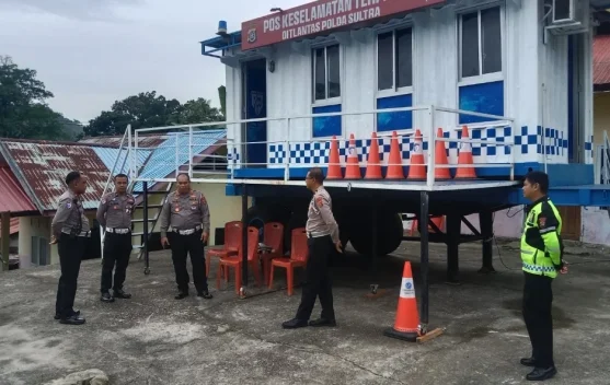 PJU Ditlantas Polda Sultra Tinjau Kesiapan Personel di Lapangan