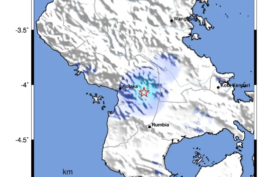 Gempa Berskala 3.2 Guncang Wilayah Kolaka Timur